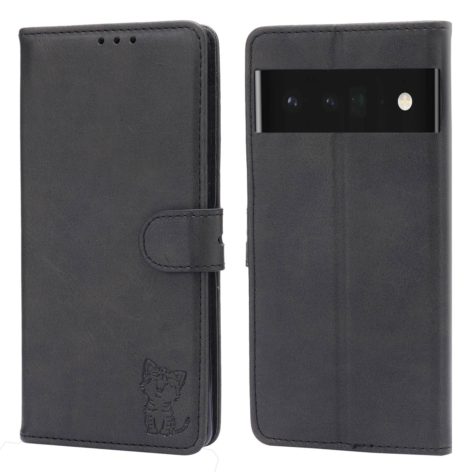 For Google Pixel 7a PU Leather Stand Wallet Case Happy Cat Pattern Imprinted Magnetic Clasp Phone Cover For Google Pixel 7a PU Leather Stand Wallet Case Happy Cat Pattern Imprinted Magnetic Clasp Phone Cover
